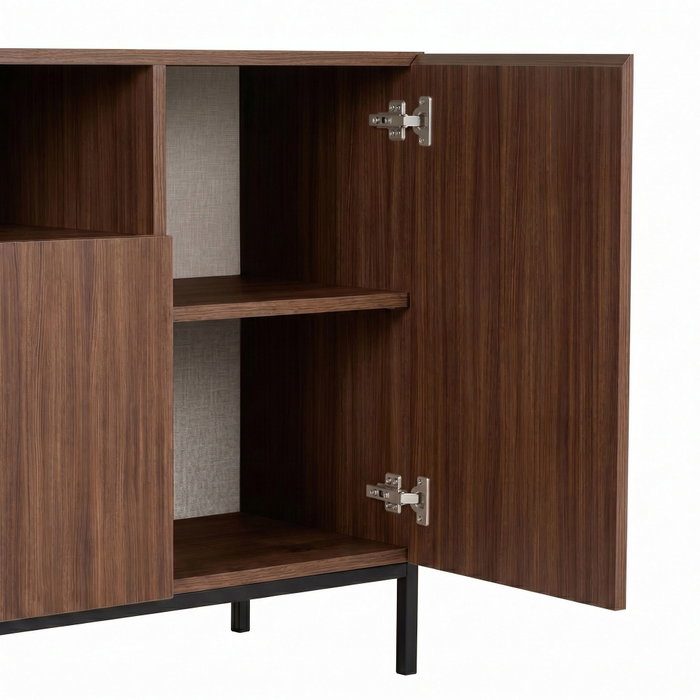 Nordure Rialto Consola Milano Walnut y Negro